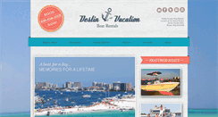 Desktop Screenshot of destinvacationboatrentals.com